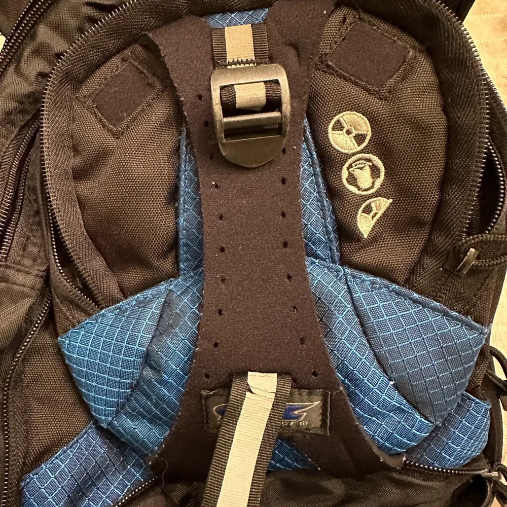 Blue and Black Backpack multi purpose Sm/M - Picture 4 of 10